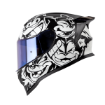 Casco moto hro 506 black cat ng bl integral norma DOT