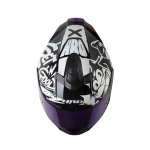 Casco moto hro 506 black cat ng bl integral norma DOT