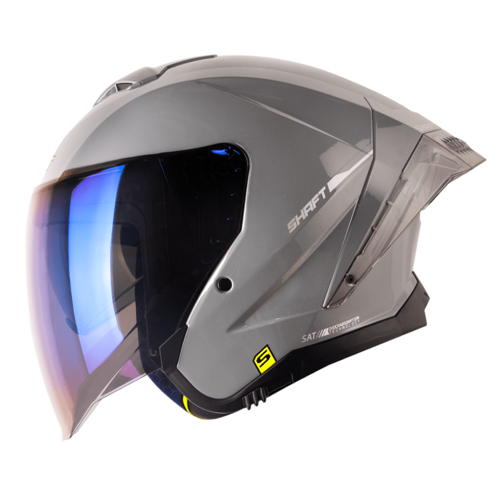 Casco moto shaft 246sp solid gr sl abierto