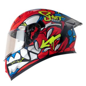 Casco moto shaft 526sp evo dano rojo azul integral