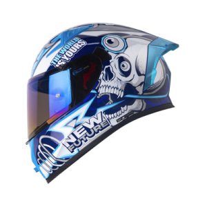 Casco moto shaft 526sp lucky az.os bl integral