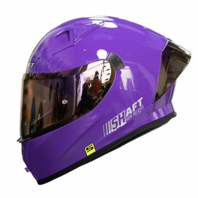 Casco moto shaft 526sp solid mr brillo integral