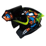 Casco moto ich 3120 turn on nj.n sm abatible con sun visor certificación dot 3cv