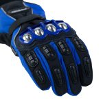 Guantes para moto largos madbike mad15s con protecciones touch invierno az