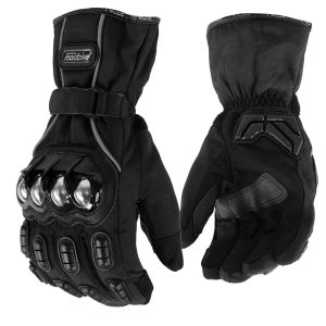 Guantes para moto largos madbike mad15s con protecciones touch invierno ng