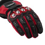 Guantes para moto largos madbike mad15s con protecciones touch invierno rj