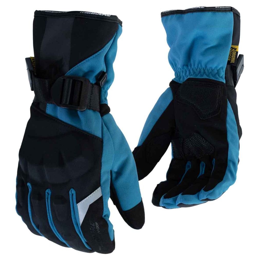 Guantes para moto largos madbike mad68 con protecciones touch invierno tq