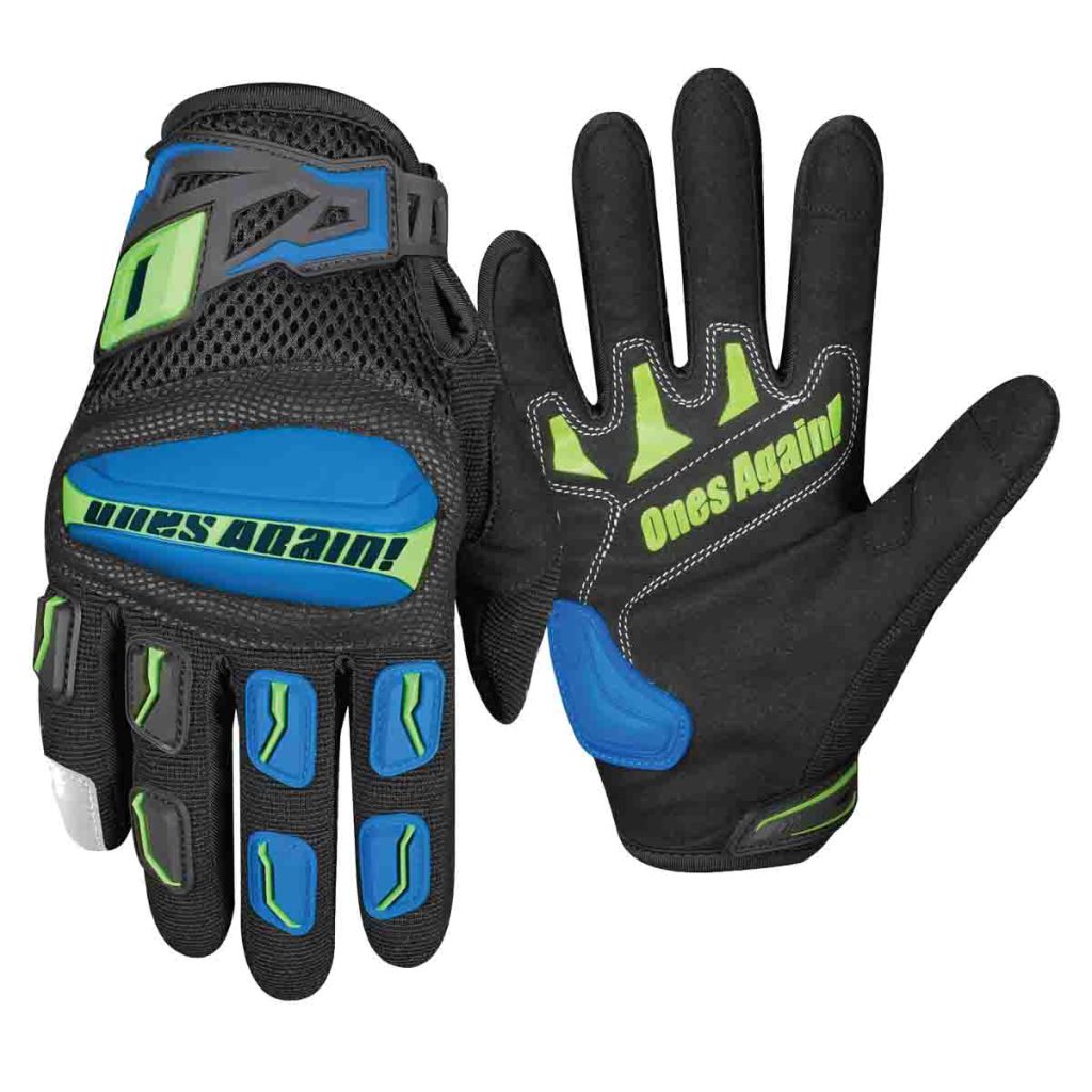 Guantes para moto ones again mg02 azul
