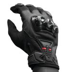 Guantes para moto ones again mg07 neg/rojo con protecciones touch