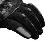 Guantes para moto rs spurtt rs13 negro/gris protecciones touch