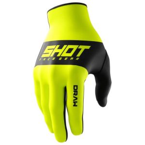 Guantes moto shot draw sky neon yellow motocross enduro 09