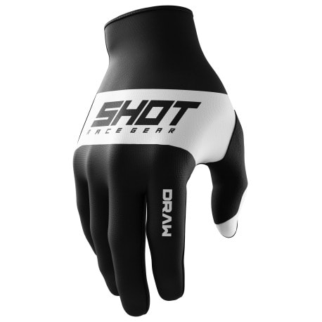 Guantes moto shot draw sky black motocross enduro 08