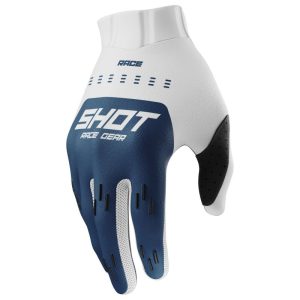 Guantes moto shot race evo petrol blue motocross enduro 09