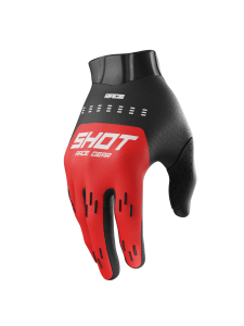 Guantes moto shot race kid evo red motocross enduro niño 8-9