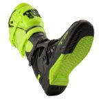 Botas para moto Tiger Racing T2 Negro Amarillo Fluor Motocross Enduro