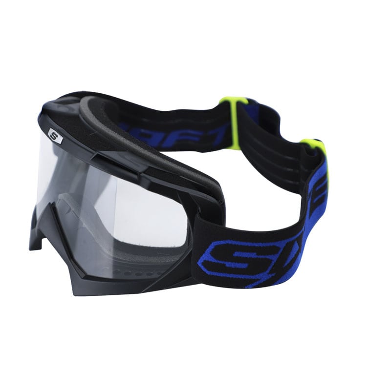Antiparras Shaft SH-16 Evo Neón Mate Azul TR Motocross Enduro