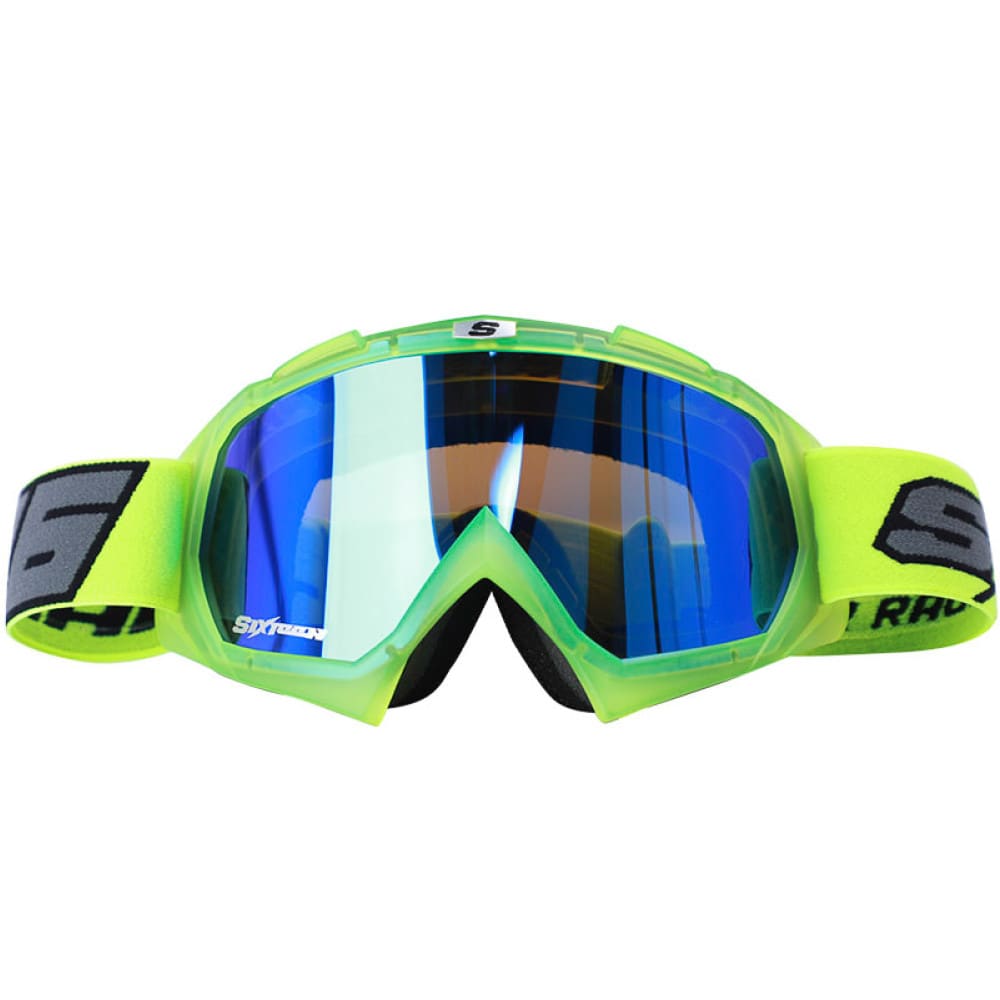 Antiparras moto Shaft SH-16 Evo Turquesa Mate Iridium Azul Motocross Enduro