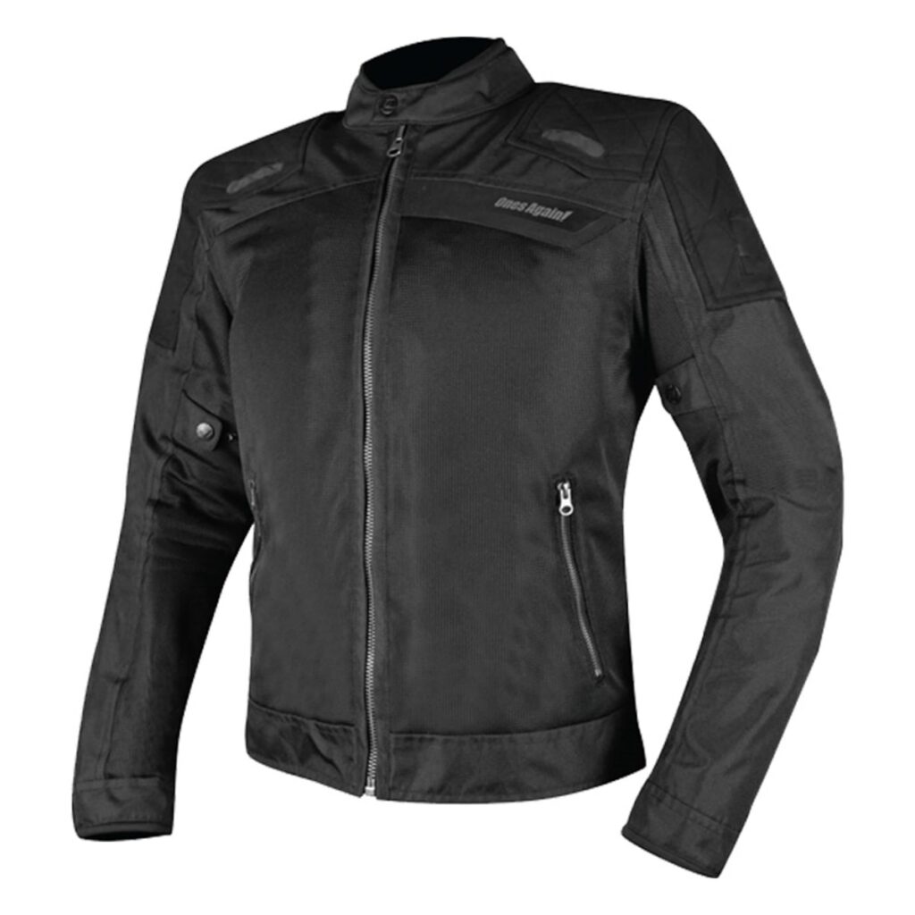 Chaqueta moto Ones Again SJ01 verano con Protecciones Negra