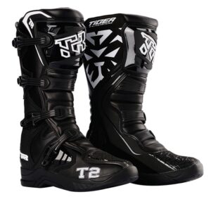 Botas para moto Tiger Racing T2 Negro Motocross Enduro