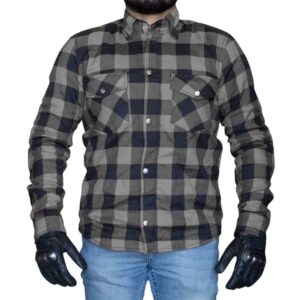Camisa Leñadora para moto Armad Gear Field Gris con Protecciones
