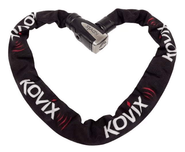 Cadena con Eslabón Reforzado Kovix con alarma 8MM X 120CM