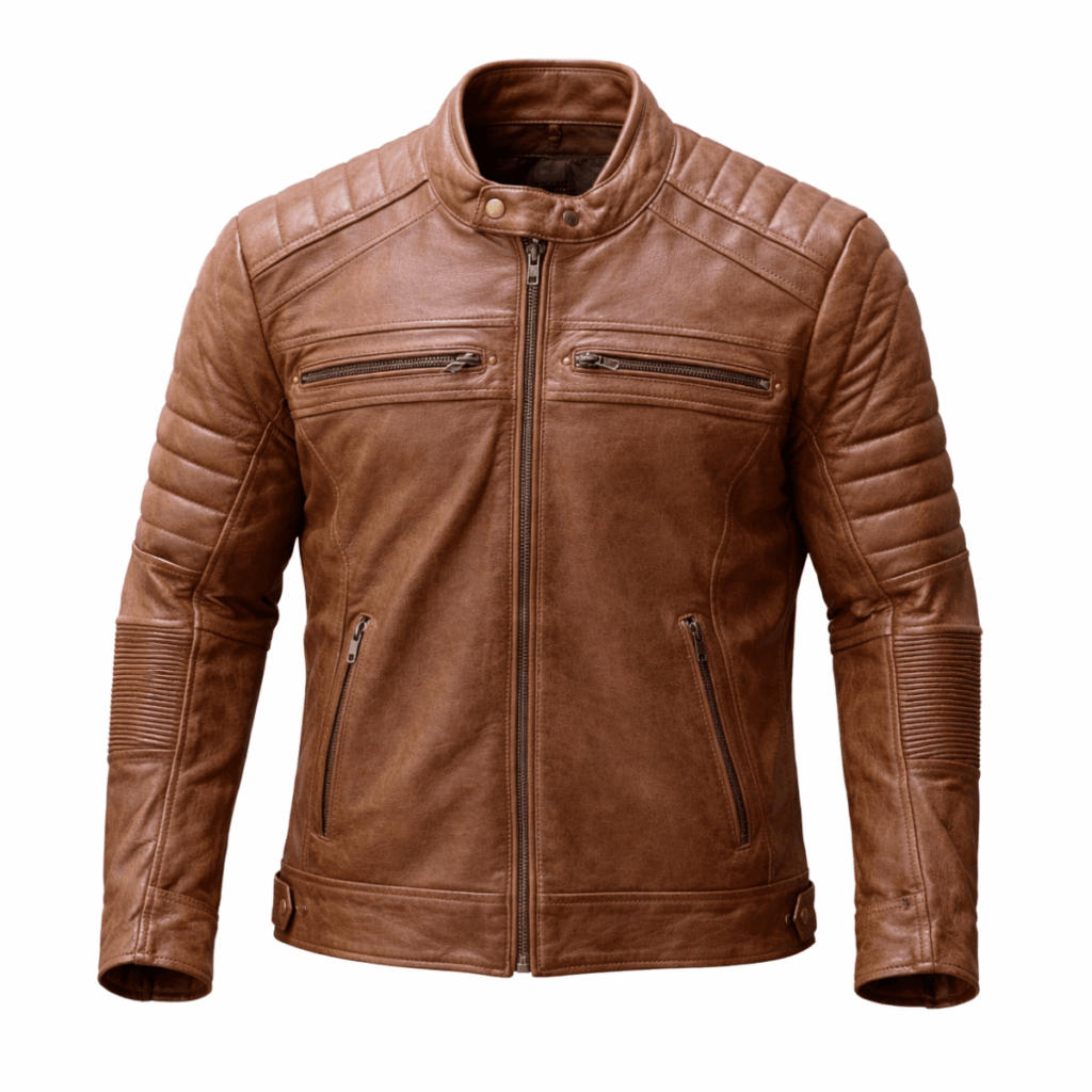 Chaqueta moto Armad Cuero Classic Cafe