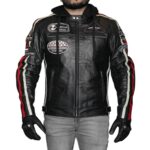 Chaqueta moto Armad Skull Cuero con Capucha Vintage edición limitada