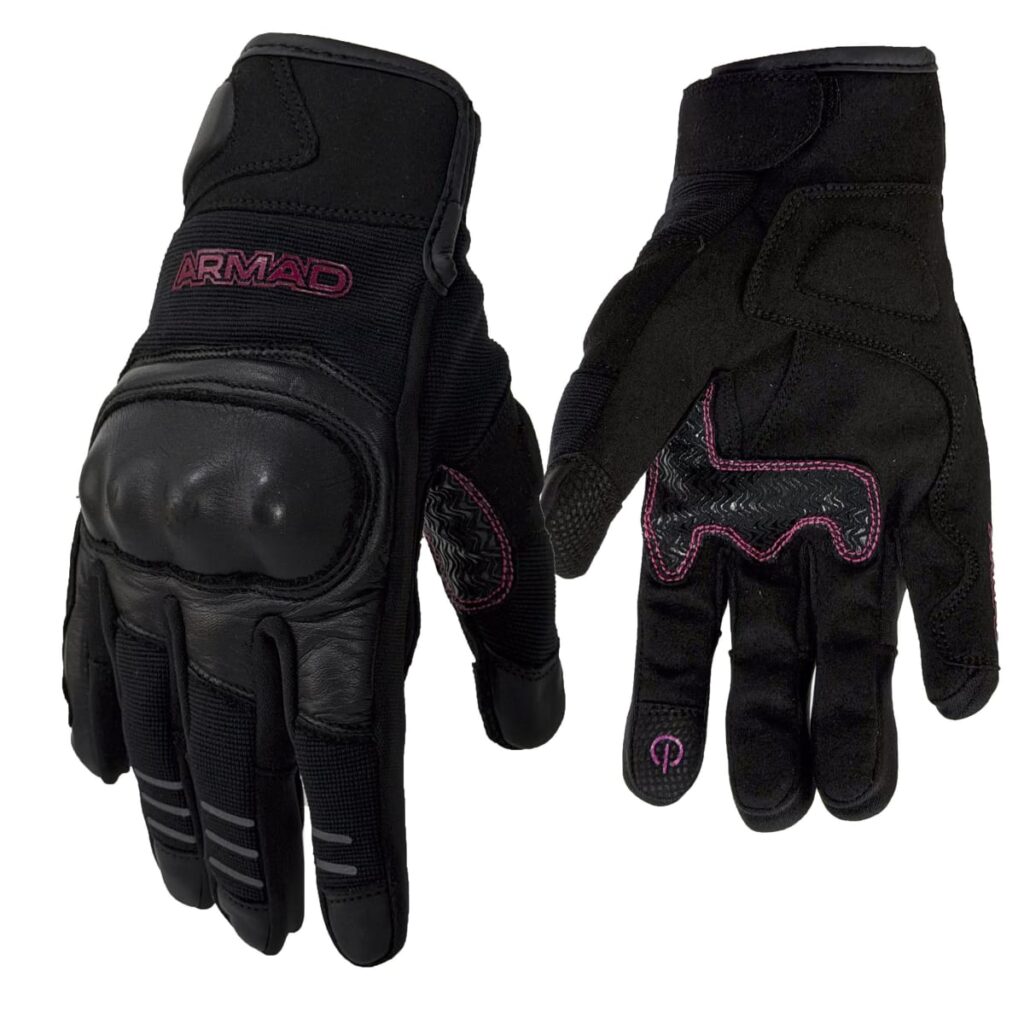 Guantes para moto Armad Gear Kitt Mujertouch Protecciones