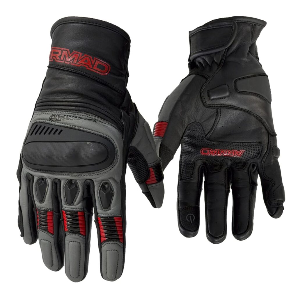 Guantes para moto Armad Gear Hiver Cuero Touch Protecciones