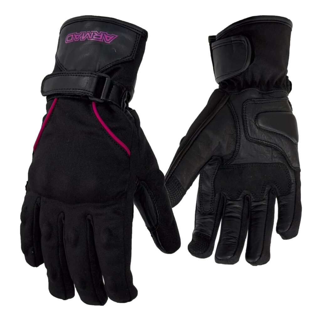 Guantes moto Armad Gear Reya Lady mujer Touch Cuero invierno
