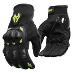 Guantes para moto Jiaspeed ST01 Verde con Protecciones