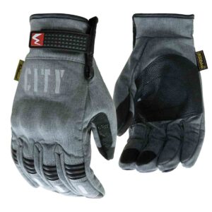Guantes para moto Madbike City Protecciones Touch Gris