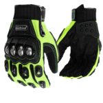 Guantes moto Madbike MAD10B con Protecciones Verde