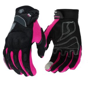 Guantes moto Axe con Protecciones ST09 Pink Touch