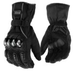 Guantes para moto Largos Madbike MAD15S con Protecciones Touch invierno Negro
