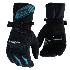 Guantes para moto Largos Madbike MAD65 mujer con Protecciones Touch invierno TQ