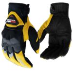 Guantes moto Madbike MAD20 con Protecciones Amarillo