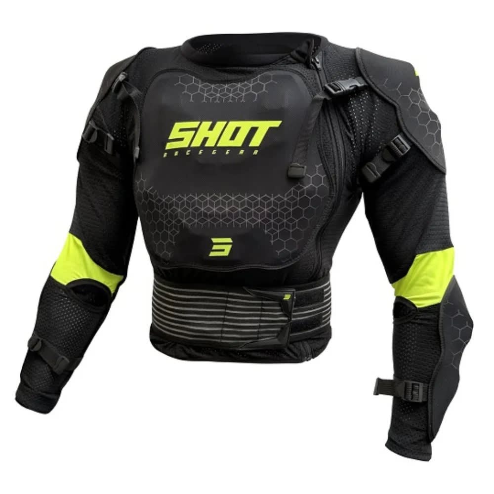 Jofa moto Shot Optimal Kid 2.0 Black Neon Yellow Motocross Enduro niño