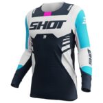 Polera moto Shot Aerolite Sprint Blue Motocross Enduro