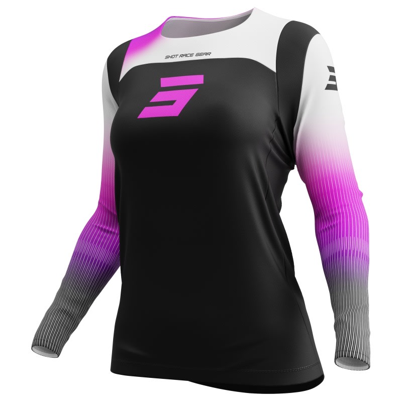 Polera moto Shot Contact Hera Pink mujer Motocross Enduro