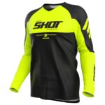 Polera moto Shot Draw Private Neon Yellow Motocross Enduro