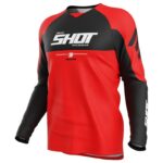 Polera moto Shot Draw Private Red Motocross Enduro
