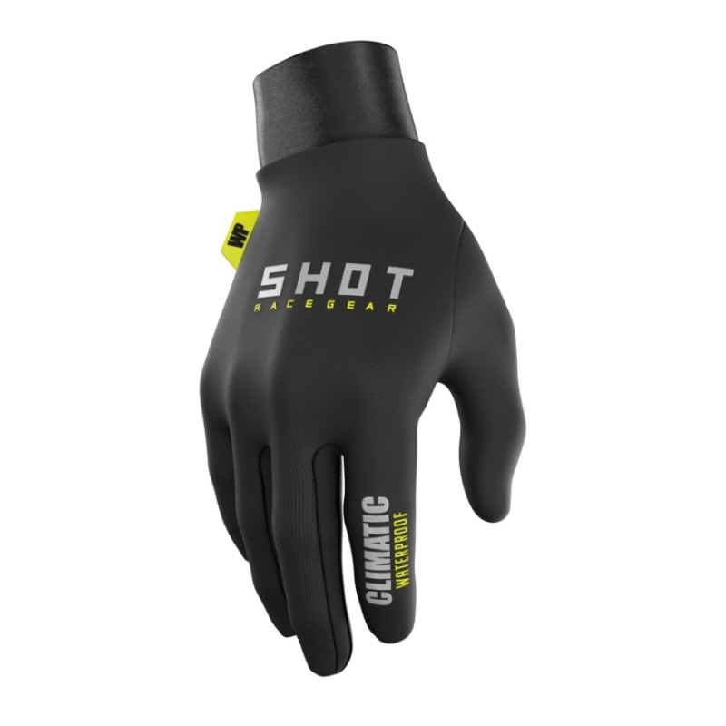 Guantes moto Shot Climatic Black Neon Yellow invierno Impermeables Motocross Enduro