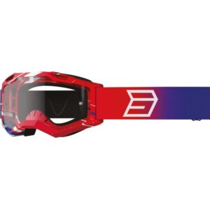 Antiparras moto Shot Rocket Kid 2.0 Drop Patriot Glossy Motocross Enduro niño