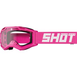Antiparras moto Shot Rocket Kid 2.0 Solid Neon Pink Glossy Motocross Enduro niño