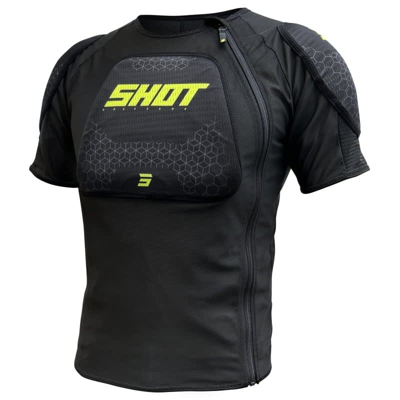 Jofa Shot Airlight Kid Black Neon Yelllow Peto Motocross Enduro niño