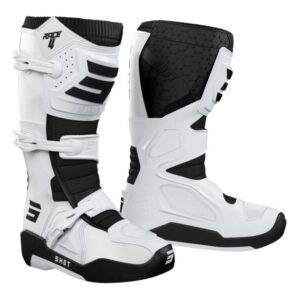 Botas moto Shot Race 4 White Motocross Enduro
