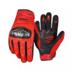 Guantes moto Ones Again MG47 Rojo Protecciones carbono