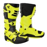 Botas moto Shot Race 8 Neon Yellow con D3O Motocross Enduro
