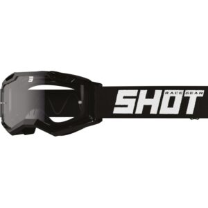 Antiparras moto Shot Rocket Kid 2.0 Solid Black Glossy Motocross Enduro niño